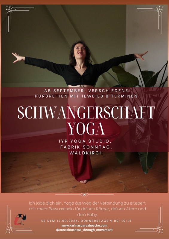 Schwangerschaft Yoga Flyer A4 - 1